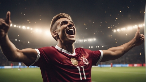 A footballer happy to have access to a sports betting broker