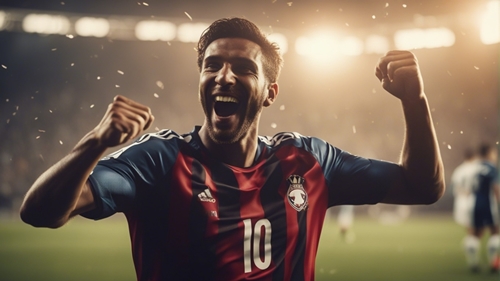 Who is this footballer with the number 10 shirt?