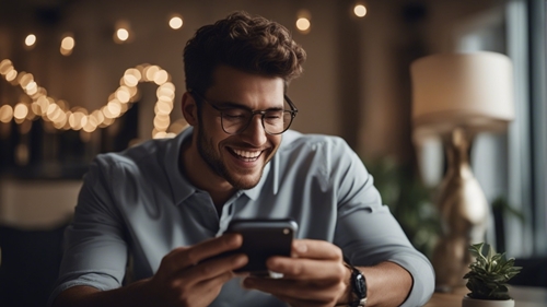 A bettor who uses BetIBC on his mobile phone