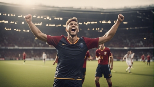 A footballer who wins, thanks to alternative bookmakers